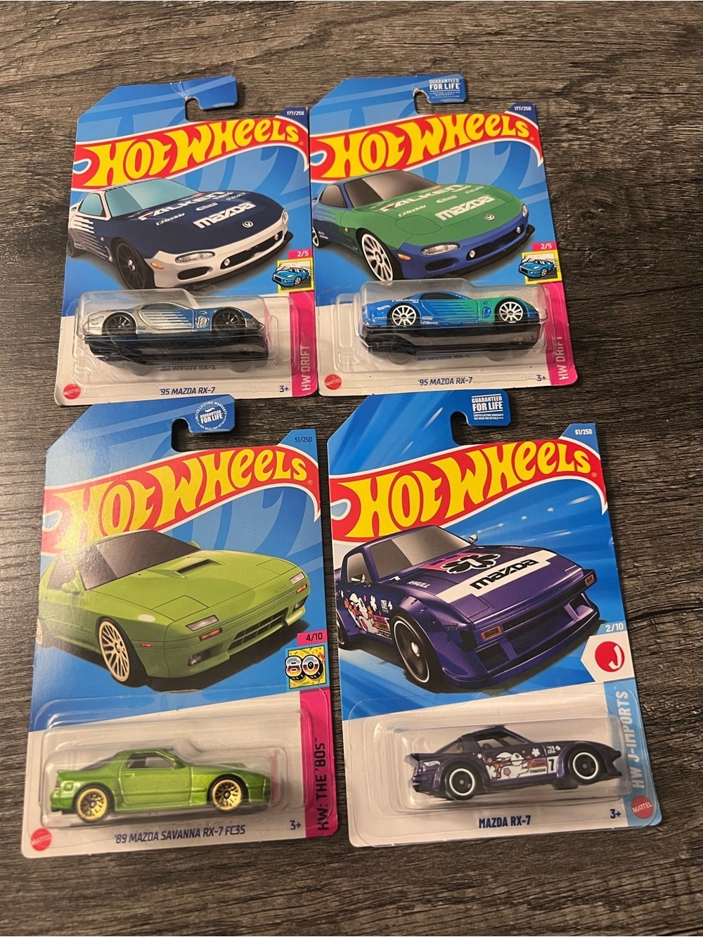Hot Wheels Mazda RX-7 Bundle JDM Drift Lot FC3S FD RX7 Falken Mazda